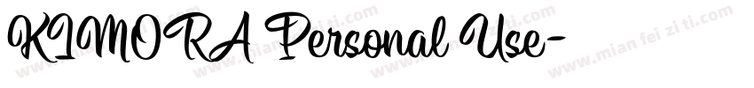 KIMORA Personal Use字体转换